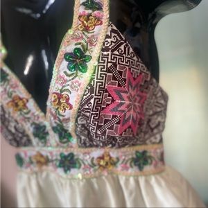 Megan embellished silk blouse